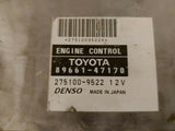 TESTED WORKING TOYOTA PRIUS ENGINE ECU CONTROL UNIT 89661-47170 275100-9522