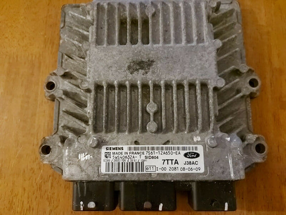 TESTED WORKING FORD FIESTA 1.4 TDCI ENGINE ECU 7S61-12A650-EA 5WS40632A-T 7TTA