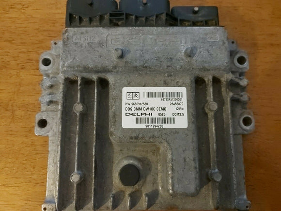 TESTED WORKING PEUGEOT CITROEN TOYOTA ENGINE ECU 9666912580 28456879 9811994280