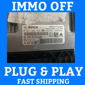 PLUG & PLAY Peugeot ENGINE ECU 0261S05626 9666934280 IMMO OFF UNLOCKED