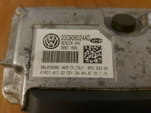 TESTED WORKING VW VOLKSWAGEN POLO 1.4 ENGINE ECU CONTROL UNIT 03C906024AD