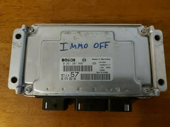 PLUG & GO CITROEN C3 PLURIEL ENGINE ECU 0261207860 IMMO OFF