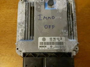 PLUG & GO VW GOLF MK5 ENGINE ECU 0281011900 03G906016CB IMMO OFF UNLOCKED