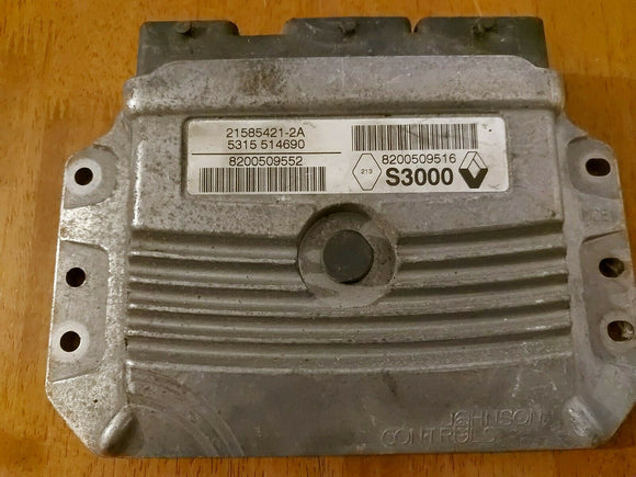 TESTED WORKING RENAULT MEGANE SCENIC ENGINE ECU S3000 21585421-2A 8200509552