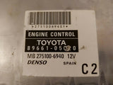 TESTED WORKING TOYOTA AVENSIS ENGINE ECU CONTROL UNIT 89661-05C20 MB275100-6940