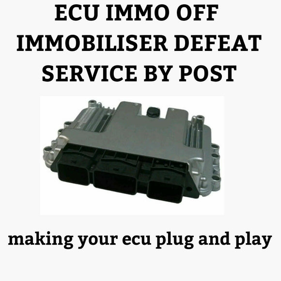 PEUGEOT BOSCH ENGINE ECU IMMO OFF IMMOBILISER DEFEAT SERVICE BY POST