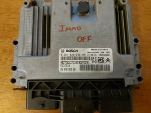 PLUG & GO PEUGEOT CITROEN 1.6 HDI ENGINE ECU 0281030546 9807885980 IMMO OFF