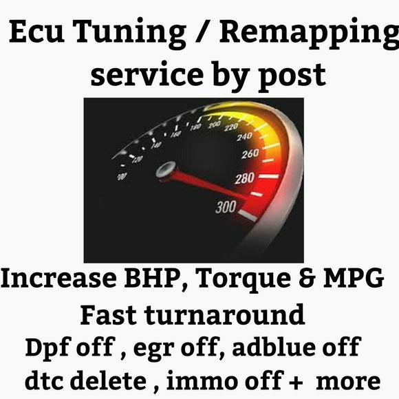 Skoda ECU stage 1 tining remapping service by post + dpf off adblue egr etc